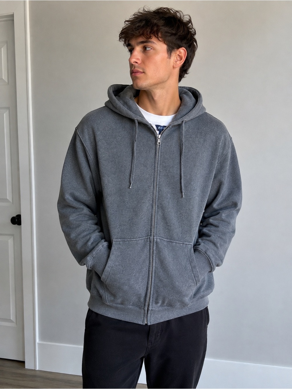 Sport-Tek 12 oz Super Heavyweight Full-Zip Hoodie – Graphite Heather